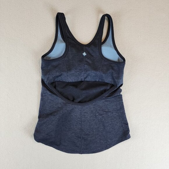 PrAna Lilliana Tank Top Cut Out Open Back Fitted Workout Lightly Padded Bra Md - Picture 4 of 13
